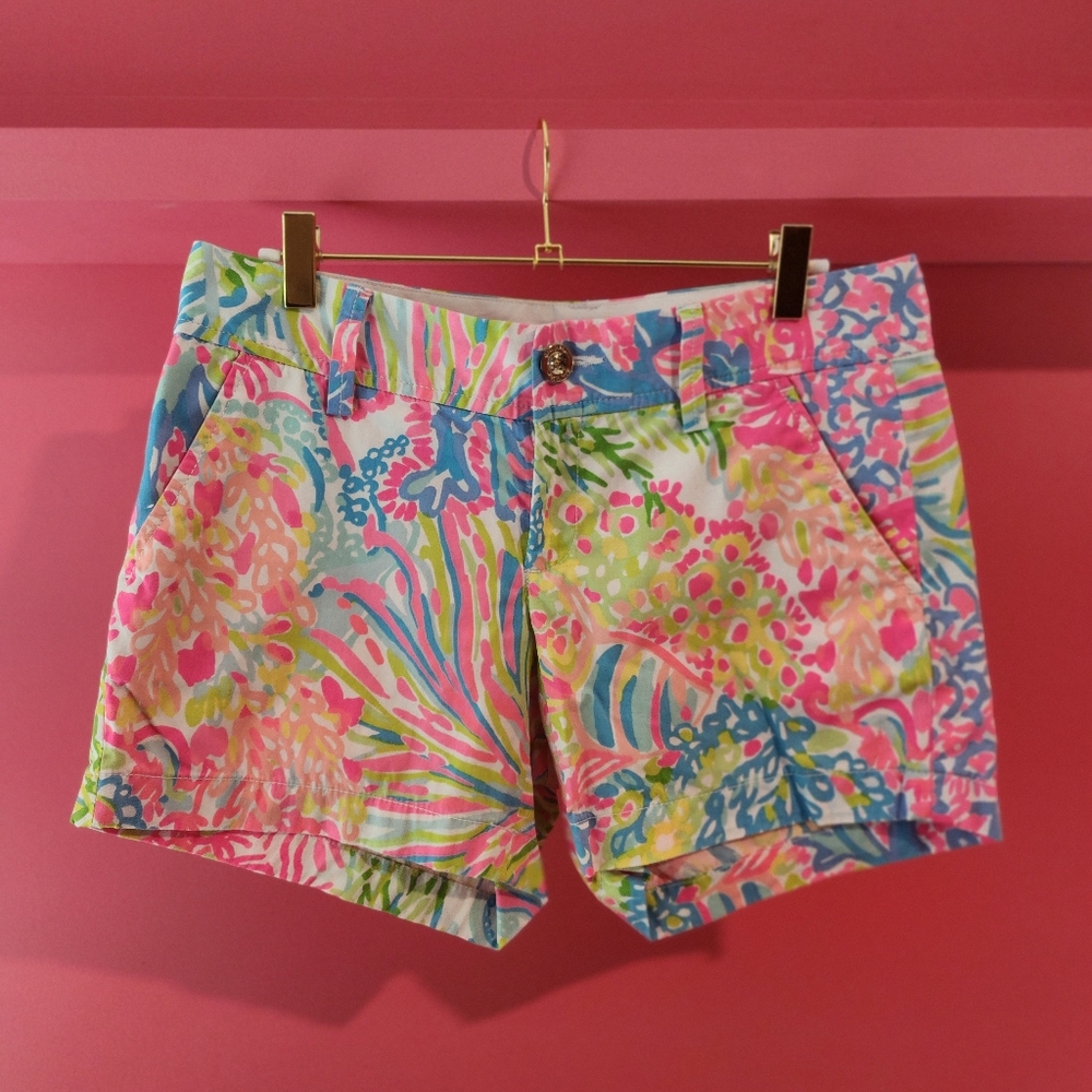 Colorful Floral Print Shorts